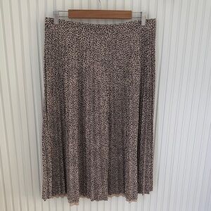 Leopard Print Midi Skirt